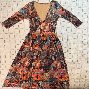 Sultan Humayun And His Brother In Nature 3/4 Sleeve Dress